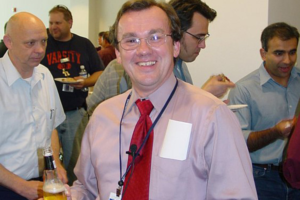 Celebration of installing the first canted undulators for the GM/CA CAT beamlines (May, 2003). Dr. Murray Gibson, the director of the APS: All APS employees and users are invited for pizza and refreshments.